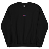 Embroidered Bisexual Sweatshirt: Pride Flag Horizontal Square Design